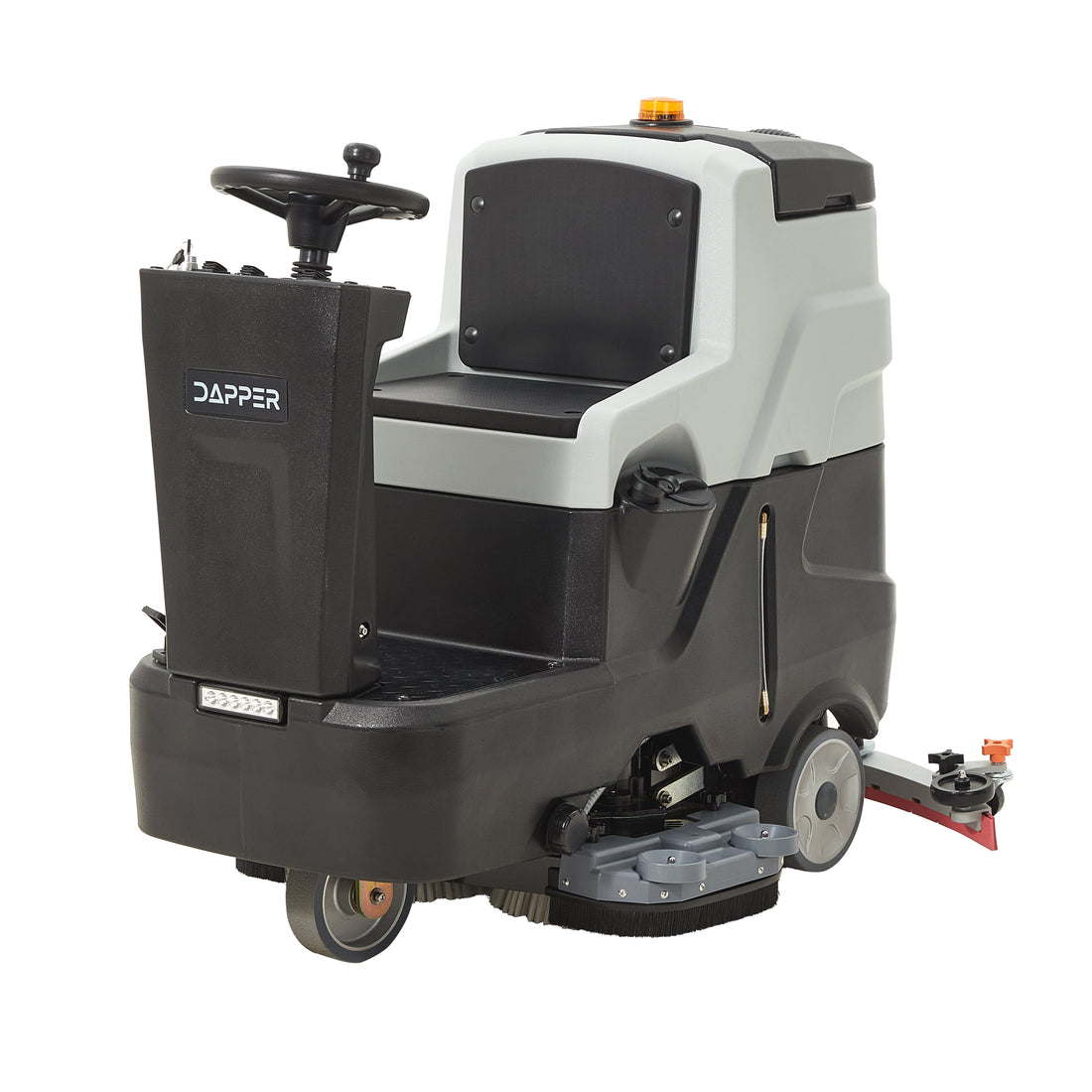 Dapper Supply Battery Powered Ride-On Floor Scrubber Machine, 30" Brush, 39" Squeegee DP-RAFS1234