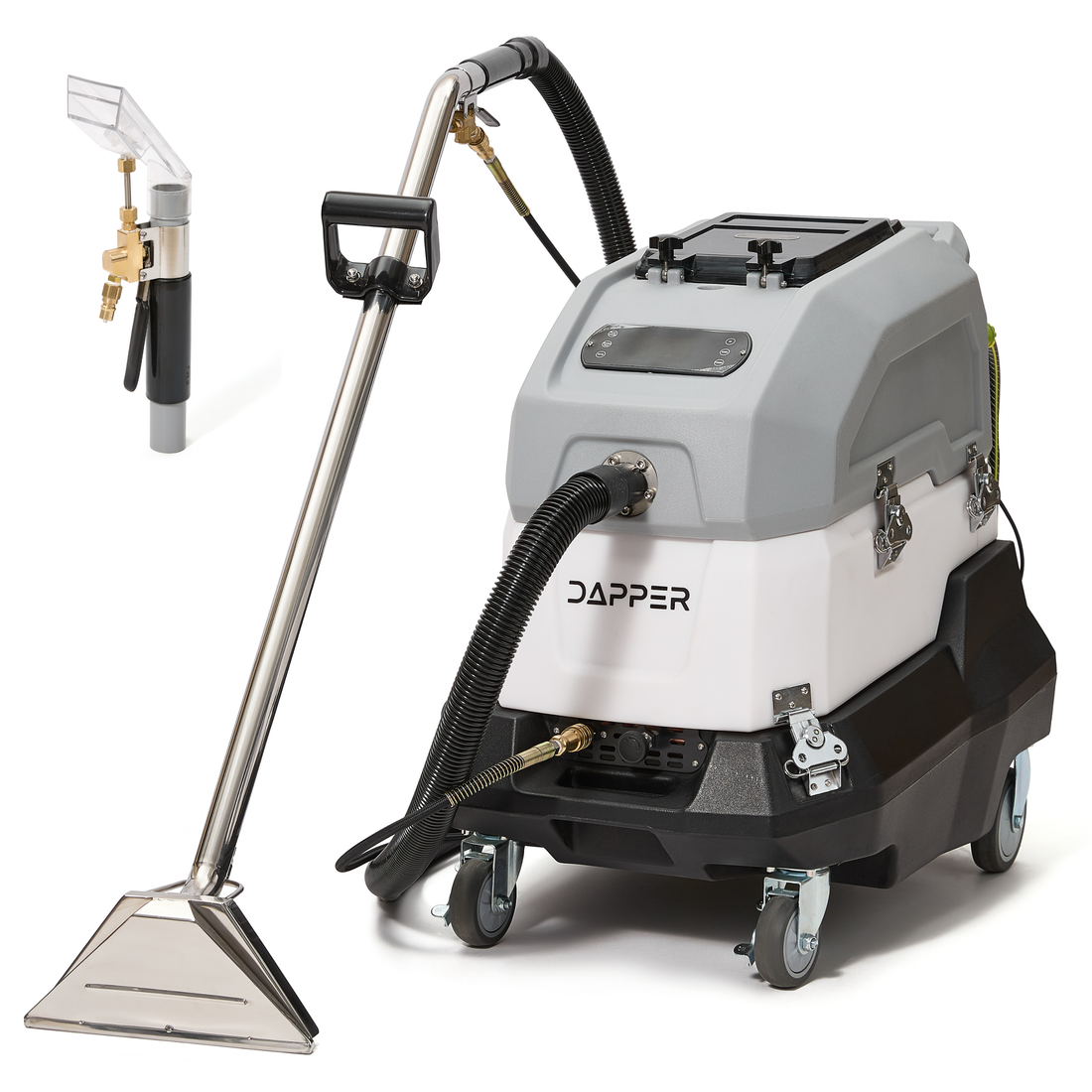 Dapper Supply Hot Water Carpet and Upholstery Extractor Machine 8 Gal Tank DP-HCE1215