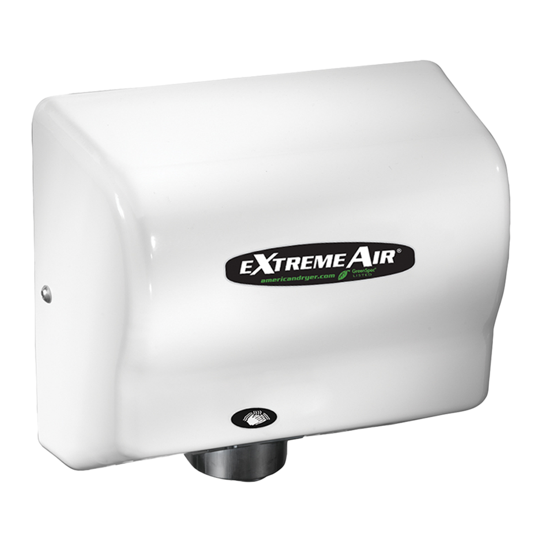 American Dryer eXtremeAir GXT High-Speed Heated Hand Dryer White ABS GXT9