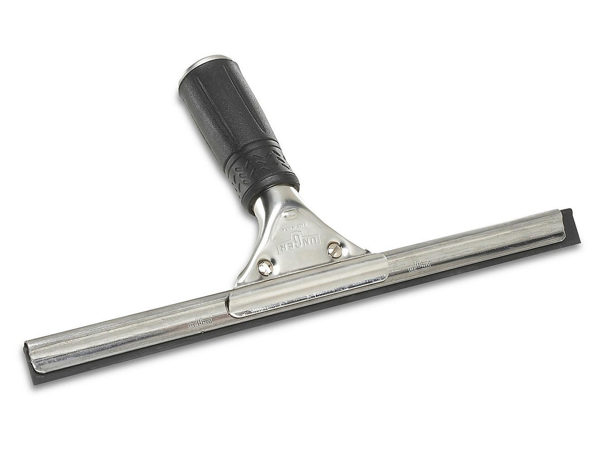 Stainless Steel Industrial Window Squeegee — 12" (Commercial)