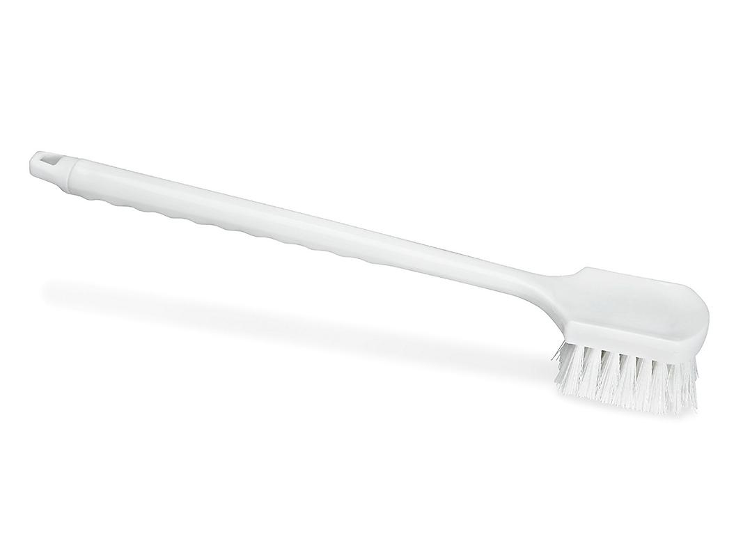 20" Industrial Utility Scrub Brush — Stiff Blue Polypropylene Bristles