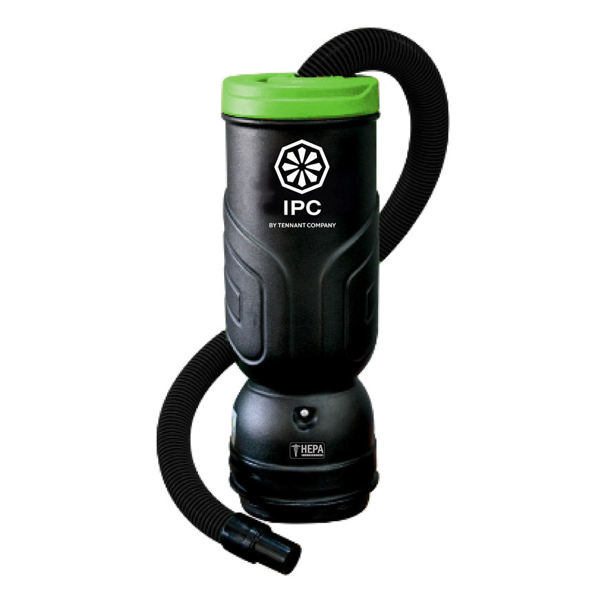 IPC Eagle BP10 HEPA Backpack Vacuum — 10 qt / 2.5 gal, ~136-150 CFM, 4-stage HEPA, dry only