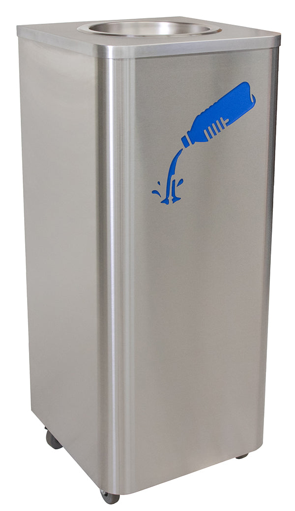 Ex-Cell Kaiser Liquids Disposal 10 Gal Indoor Recycling Receptacle, SS LD-10 SS