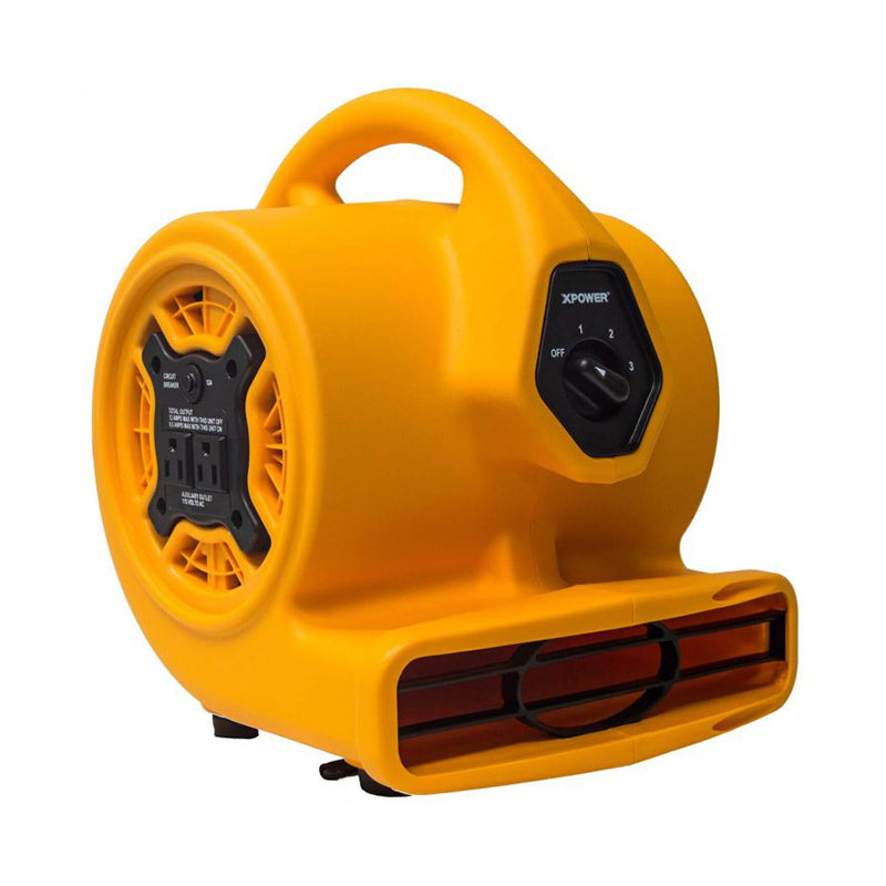 XPOWER P-130A Compact Air Mover with Daisy Chain, 800 CFM