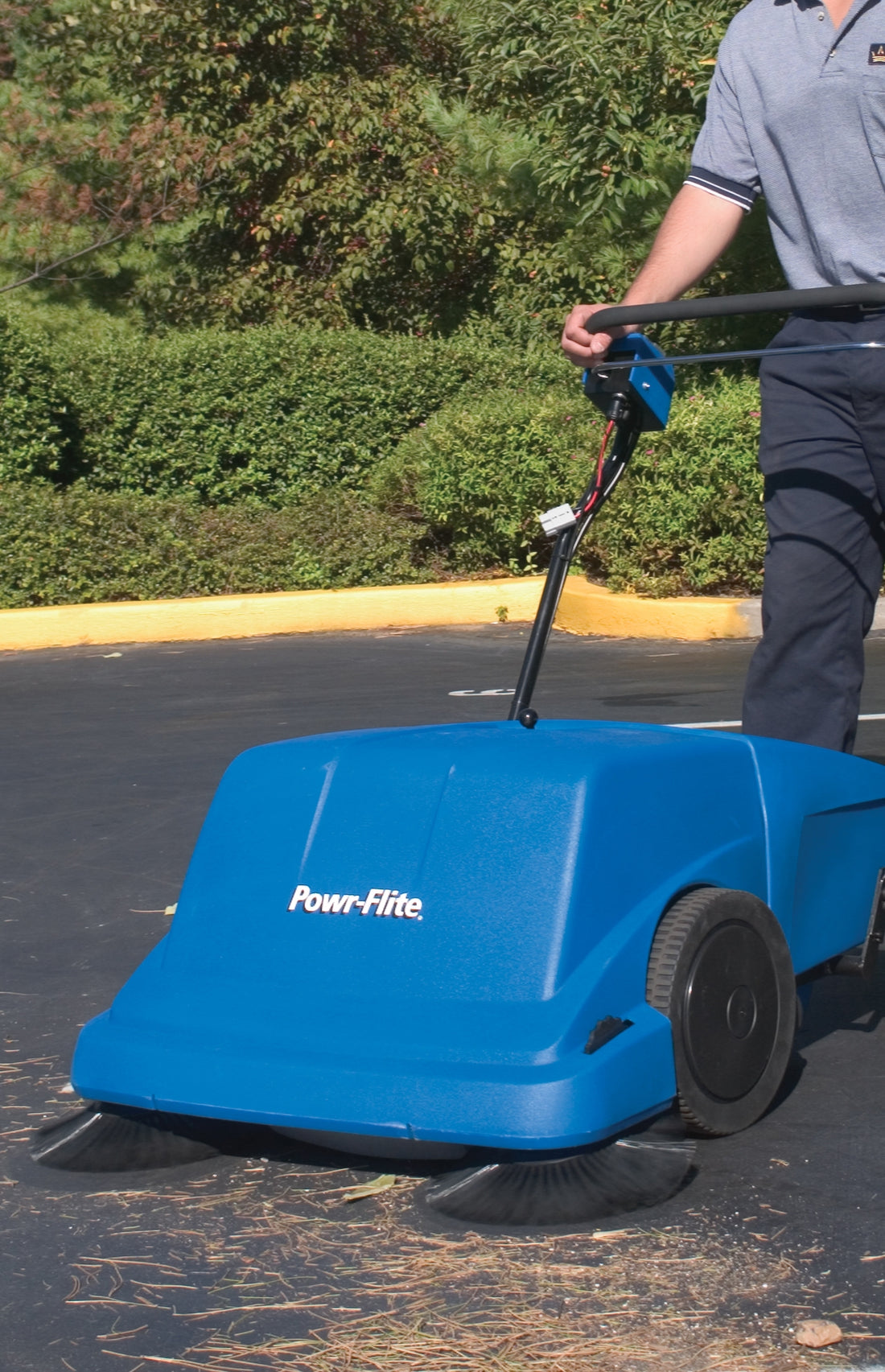 Powr-Flite PS900BC Battery Sweeper Self-Propelled 36 in, with Battery and Charger PS900BC