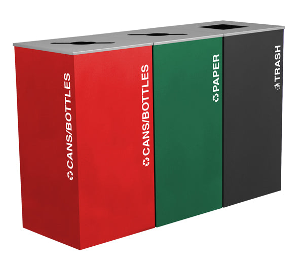 Ex-Cell Kaiser Kaleidoscope XL Series 36 Gal Indoor Trash Receptacle, Organics, Emerald Texture RC-KD36-O EGX