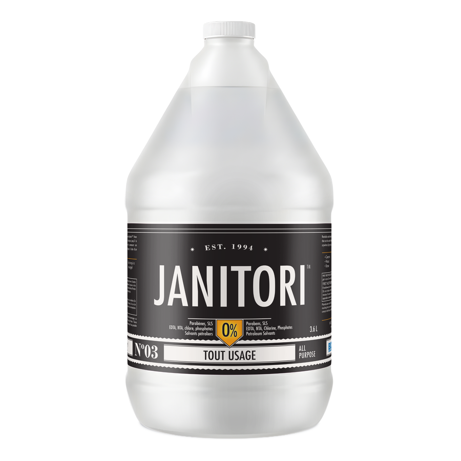 JANITORI All-Purpose Cleaner No.03 - Plant-based multi-surface cleaner spray, Made in Canada