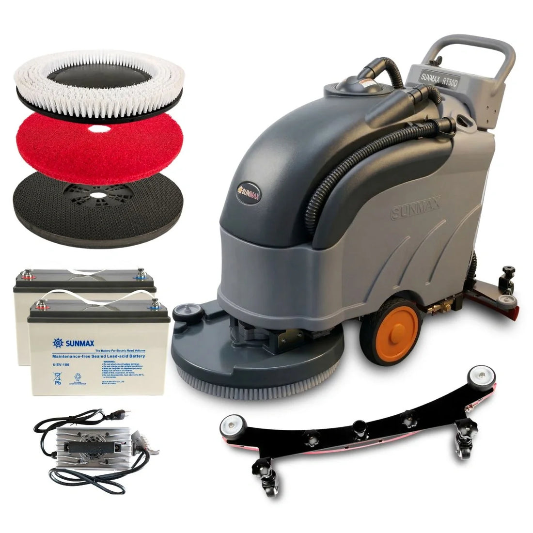SUNMAX RT50D Self-Propelled Floor Scrubber 22in Cleaning Path