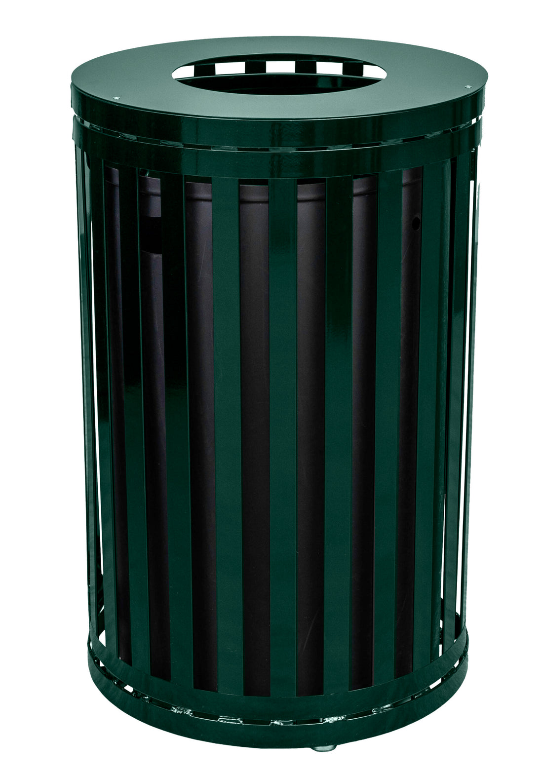 Ex-Cell Kaiser Streetscape SCTP-40 ND 45 Gal Outdoor Trash Receptacle, Hunter Green Gloss SCTP-40 ND HGR
