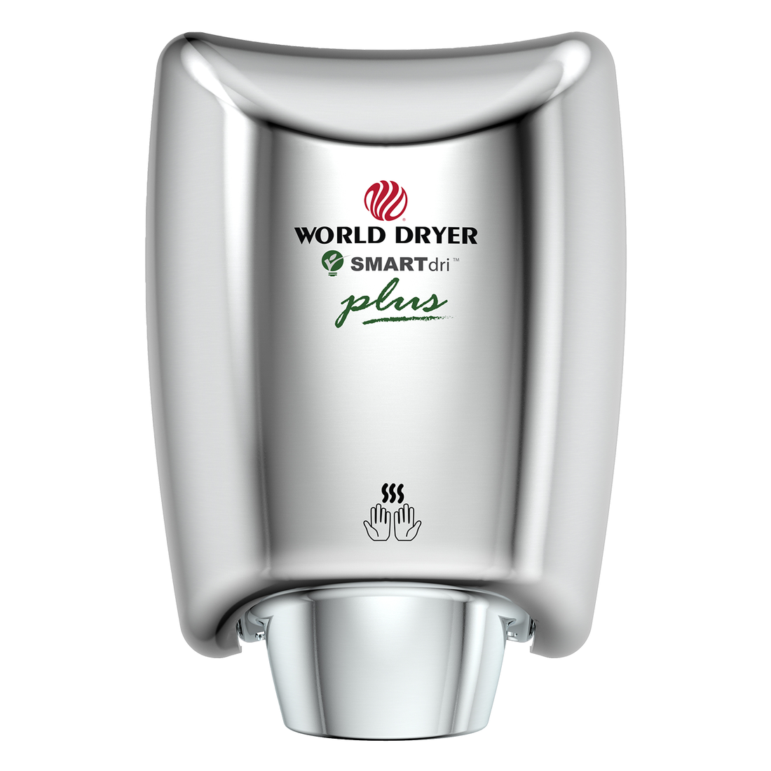 World Dryer SMARTdri Plus High-Speed Hand Dryer Polished Stainless Steel 110-120V K-972P2