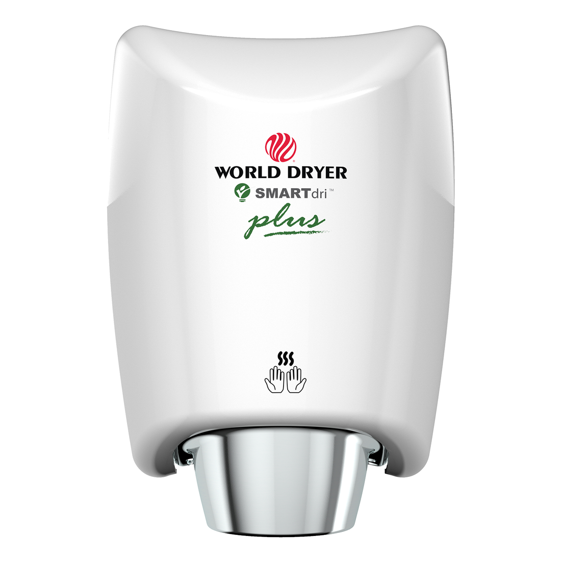 World Dryer SMARTdri Plus High-Speed Hand Dryer White Epoxy on Aluminum 110-120V K-974P2