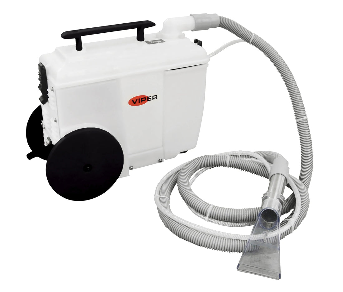 Viper WOLF130 Portable Carpet Spotter — 1 gal, 30 PSI, 1250 W Vac, 4" Hand Tool (Model 50000591)