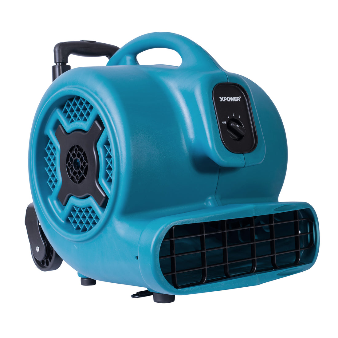 XPOWER X-830H 1 HP Air Mover w/ Telescopic Handle & Wheels, 3600 CFM