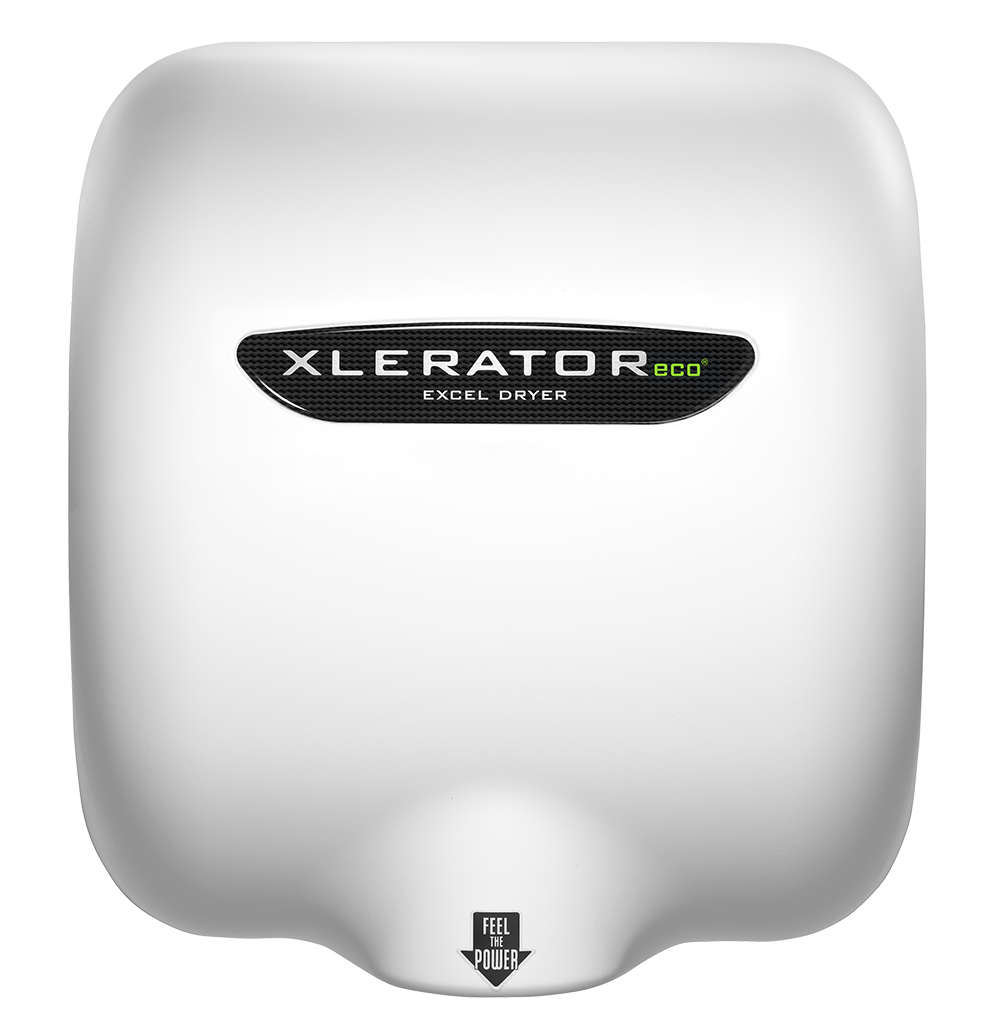 Excel Dryer XLERATOReco Hand Dryer No Heat White Epoxy 208-277V XL-WV-ECO