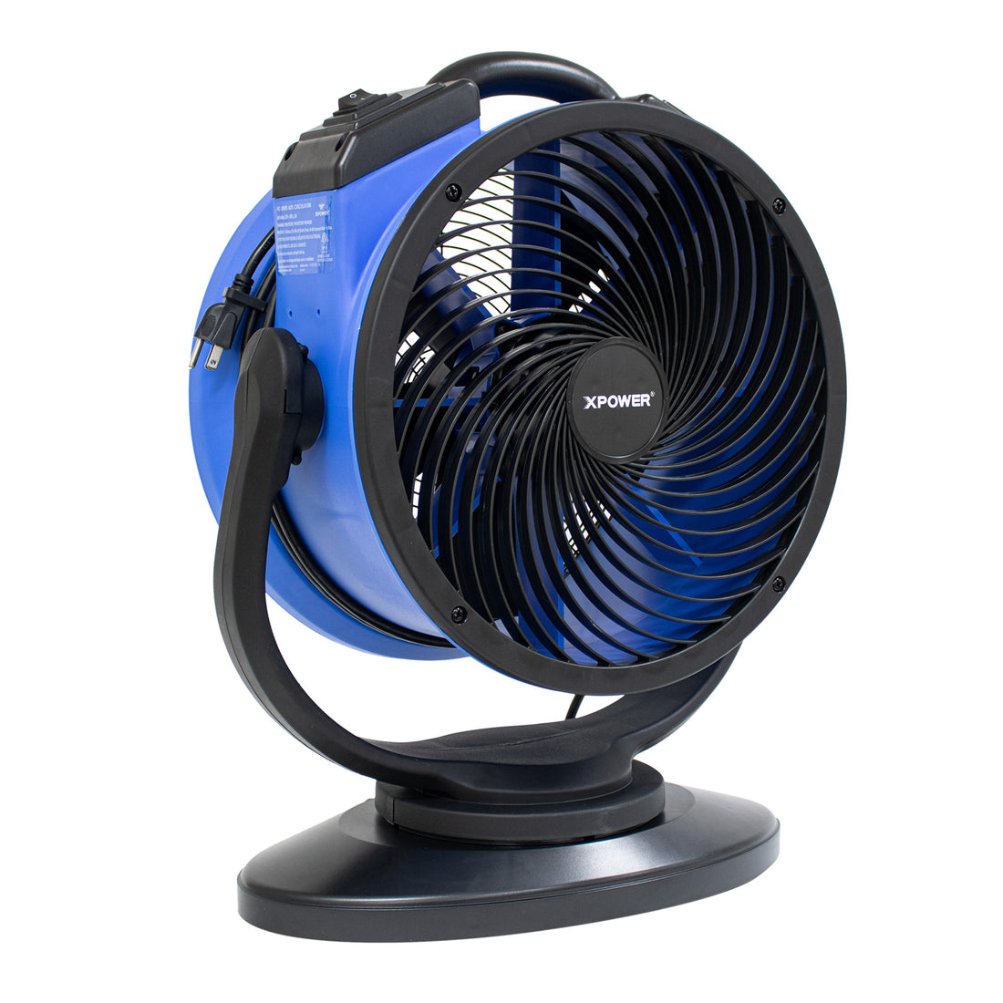 XPOWER FC-300S Multipurpose 14” Pro Air Circulator Utility Fan with Oscillating Feature, 2100 CFM