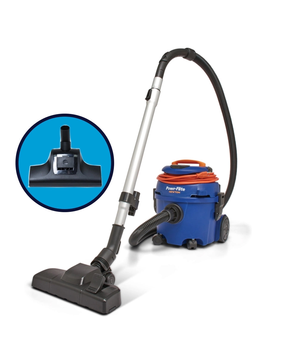 Powr-Flite Newton Canister Vacuum with Turbo Nozzle 1200W Corded, Bundle Kit PV610-Q10-KIT