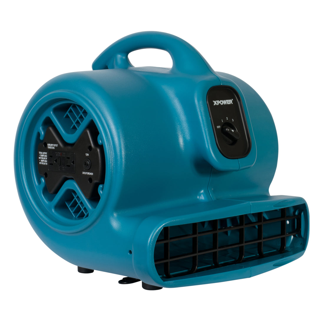XPOWER P-600A 1/3 HP Large Industrial Floor Fan, 2600 CFM, Blue (P-600A-Blue)