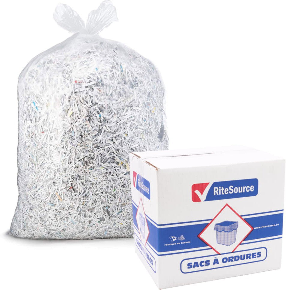 RiteSource 35" x 50" Extra Strong Clear Garbage Bags (Case of 200)