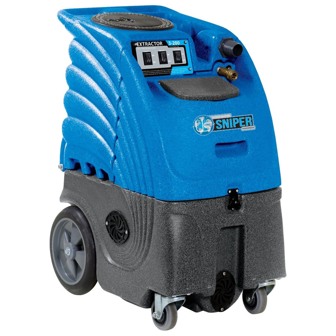Sandia Sniper 86-3200 6-Gallon Compact Carpet Extractor — 200 psi, Dual 3-Stage Vac, 205" Lift (12" wand + 15' hose sold