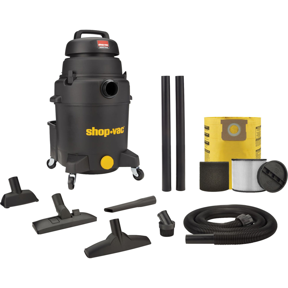 Shop Vacuum, Wet-Dry, 6 HP, 10 US Gal. (37.9 Litres)