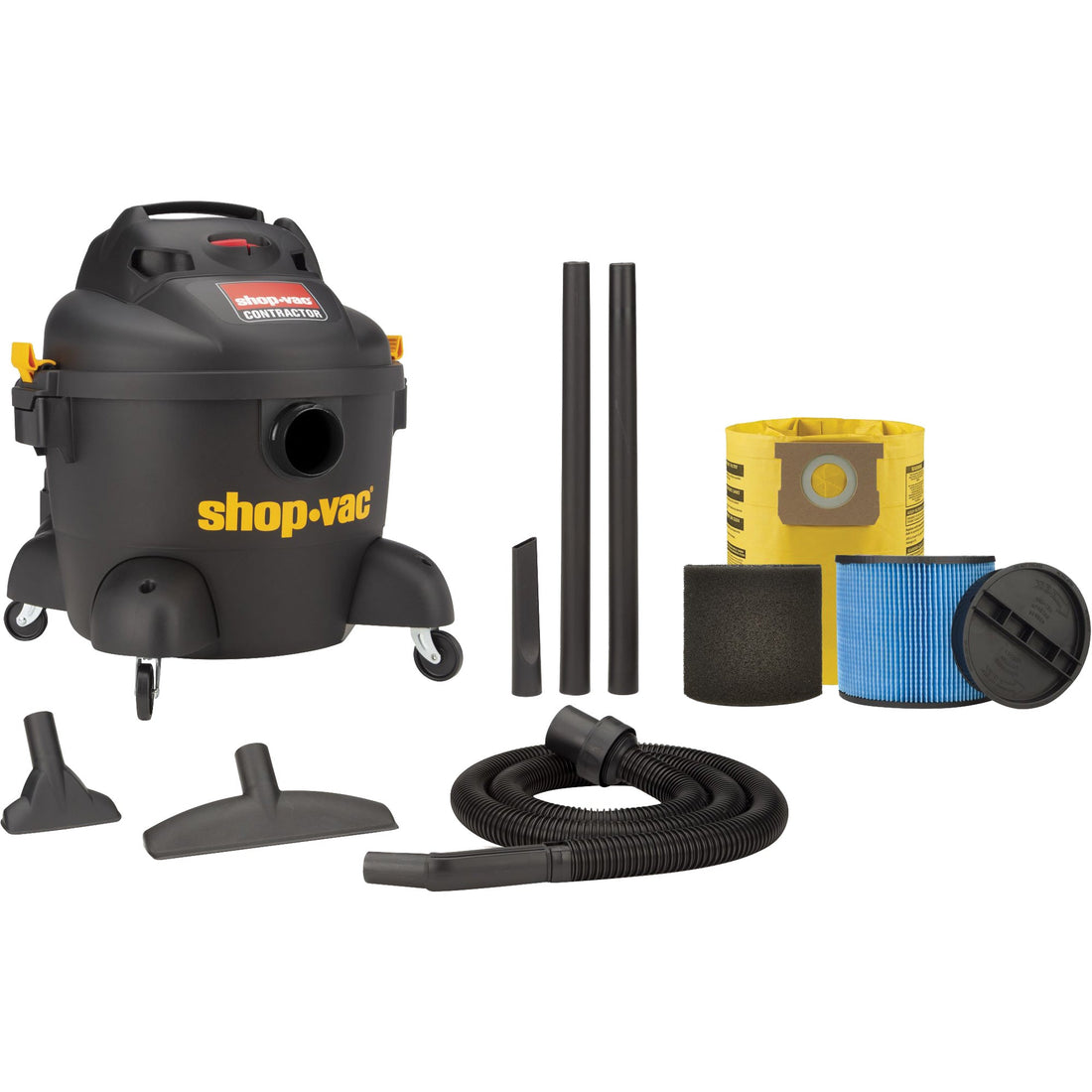 Shop Vac Contractor Series Shop Vacuum, Wet-Dry, 3.5 HP, 6 US Gal. (22.7 Litres)
