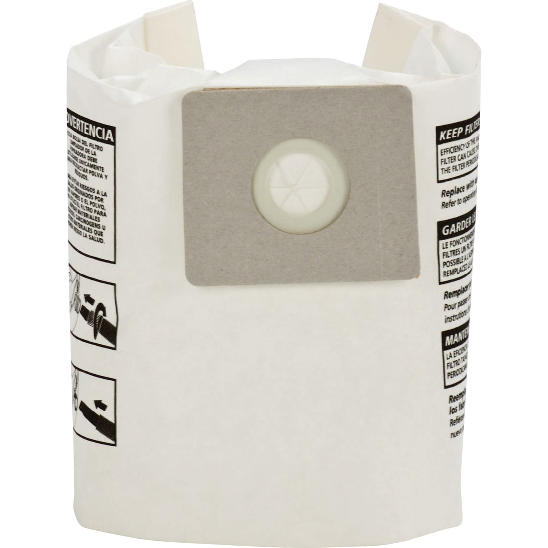 Shop Vac Single-Ply Wet/Dry Vacuum Bags, 3 US gal.