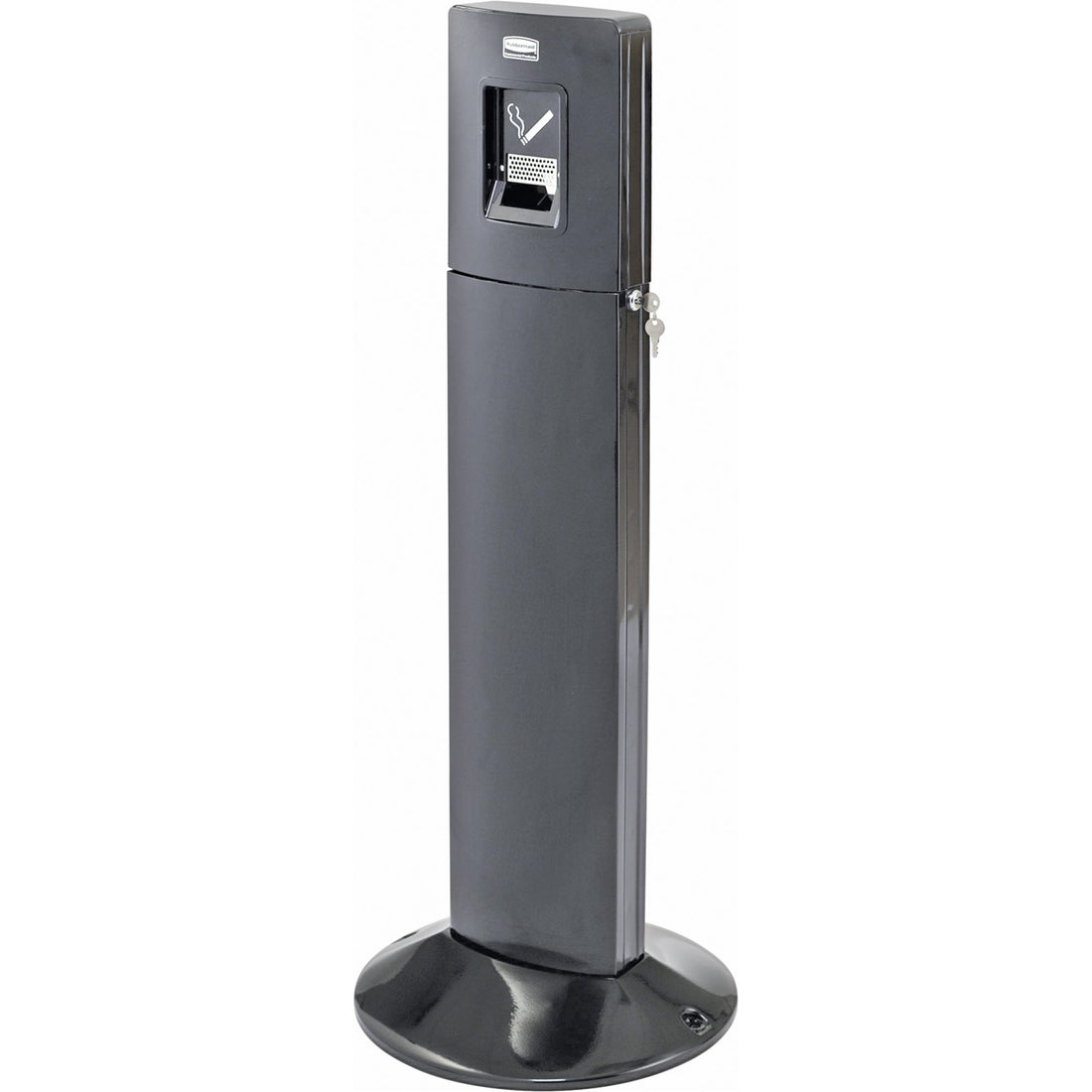 Rubbermaid Metropolitan Smokers' Station, Free-Standing, Stainless Steel, 1.6 US gal. Capacity, 42-4/5" Height