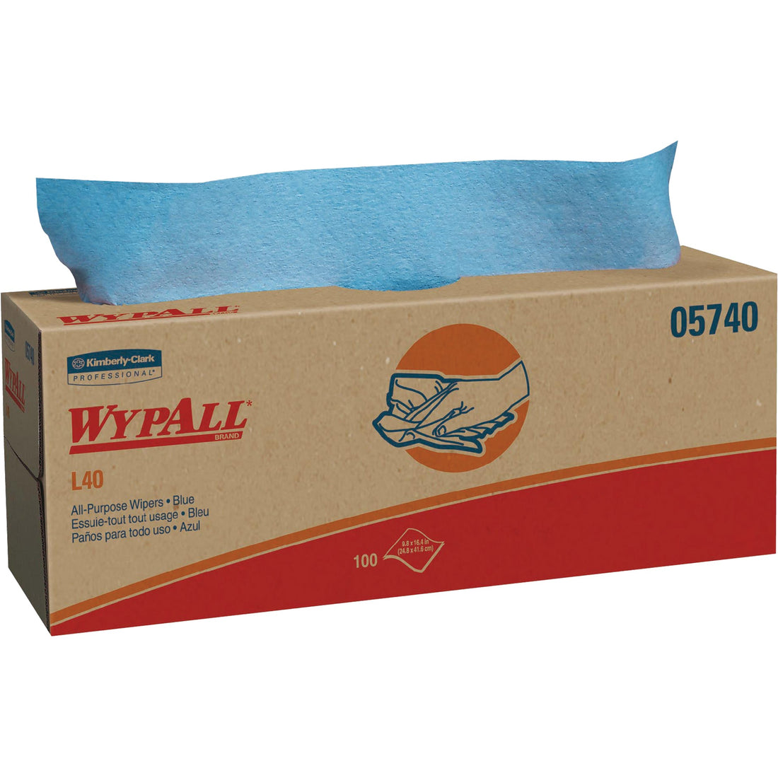 Kimberly-Clark L40 Wipers, All-Purpose, 10" L x 10-4/5" W