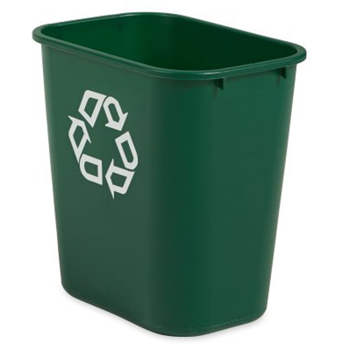Rubbermaid Medium Recycling Wastebasket, Deskside, Plastic, 28 US Qt.