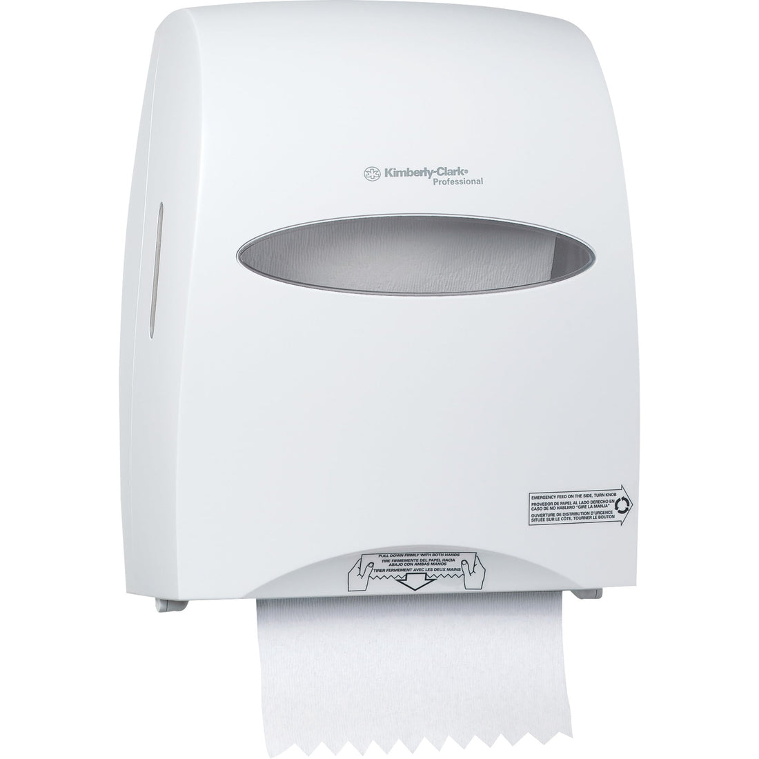 Kimberly-Clark Sanitouch Hard Roll Towel Dispenser, Manual/No-Touch, 12.63" W x 10.2" D x 16.13" H
