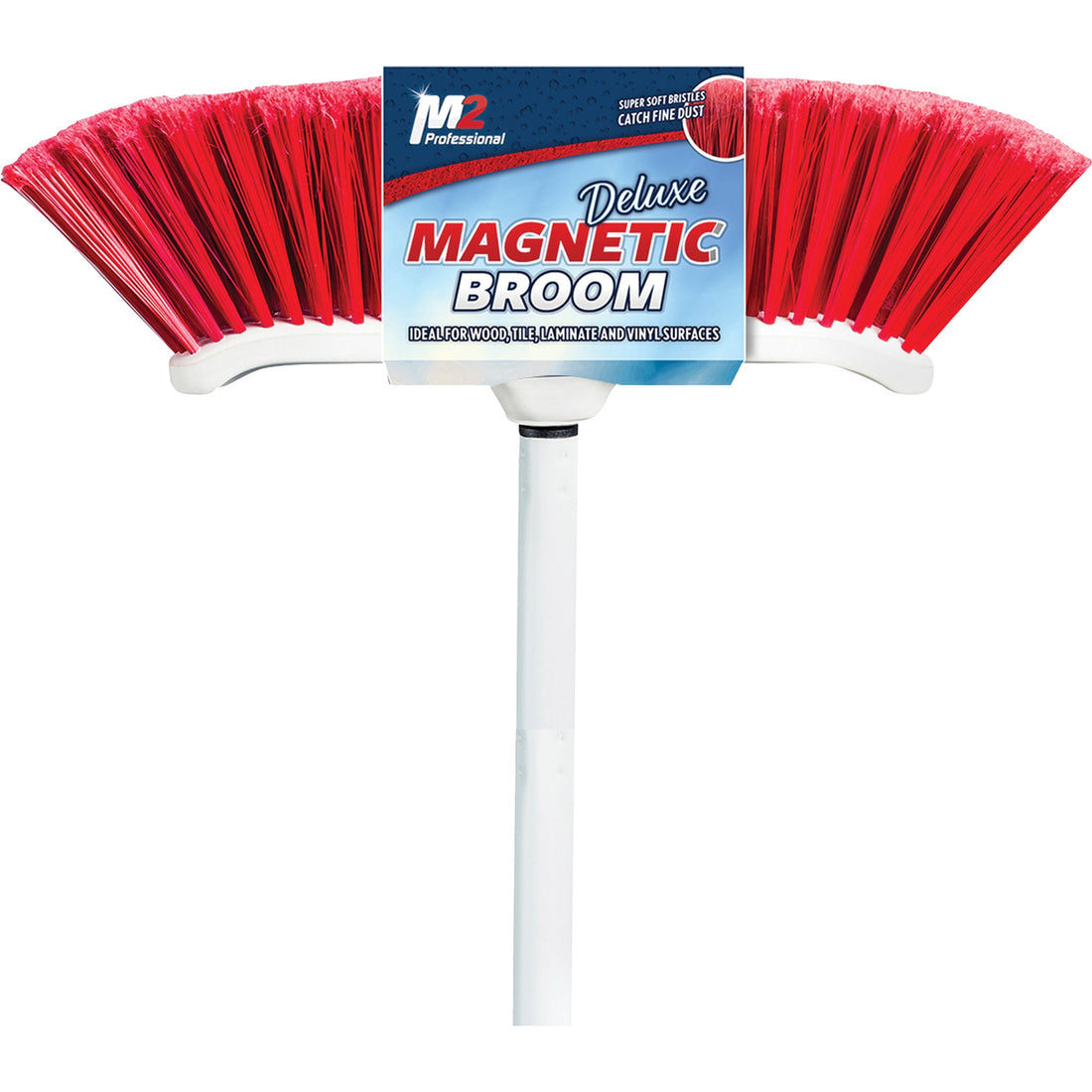M2 Professional Venus Curved Magnetic Kitchen Broom, 48" Long