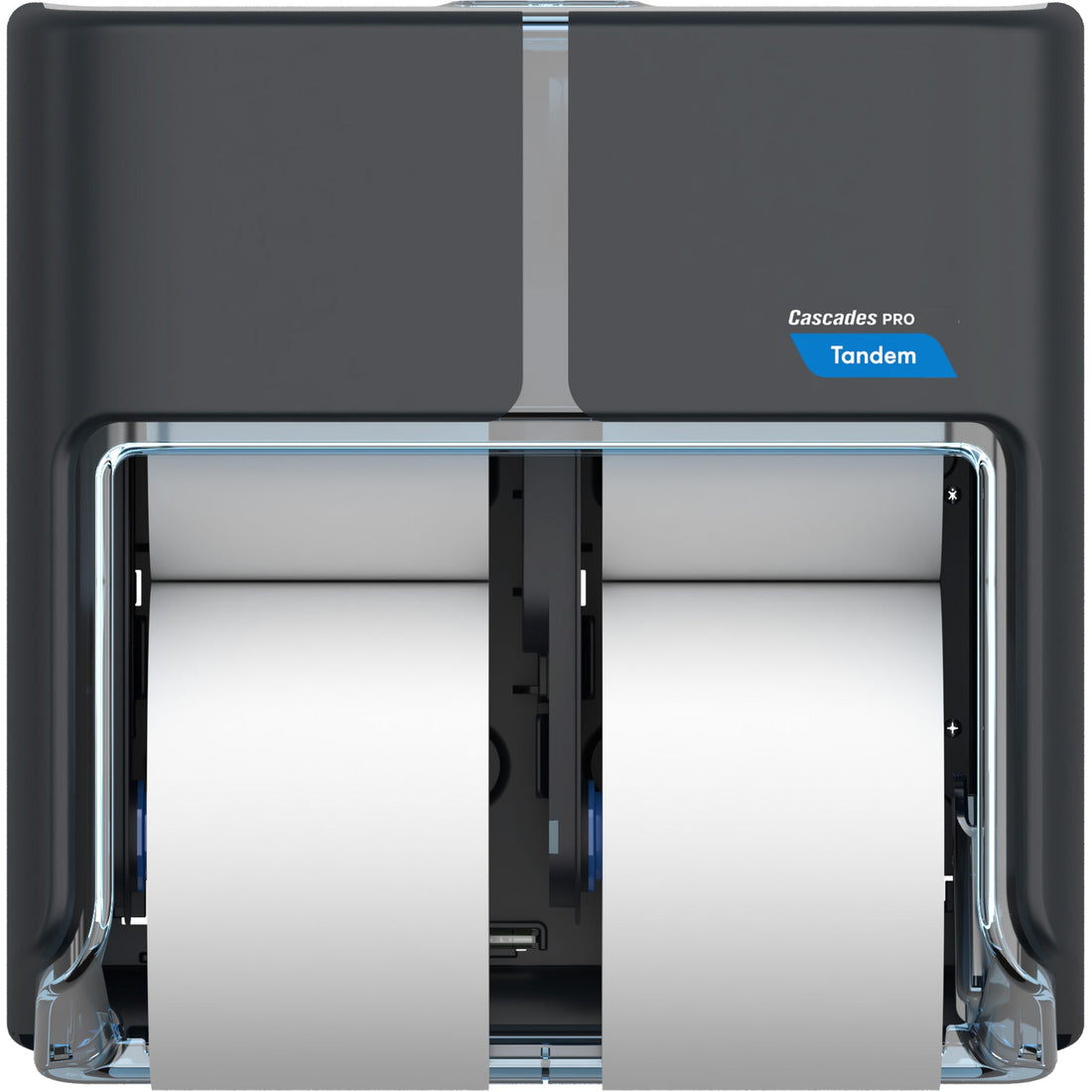 Cascades Pro Tandem™ Four Roll High Capacity Toilet Paper Dispenser, Multiple Roll Capacity