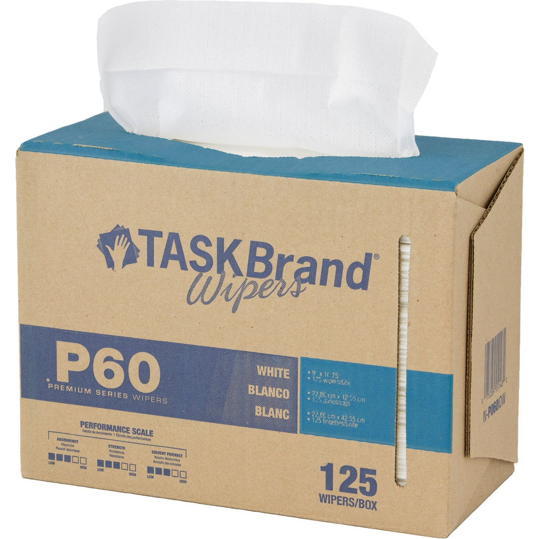 Hospeco TaskBrand® P60 Premium Series Wipers, All-Purpose, 16-3/4" L x 8-1/4" W