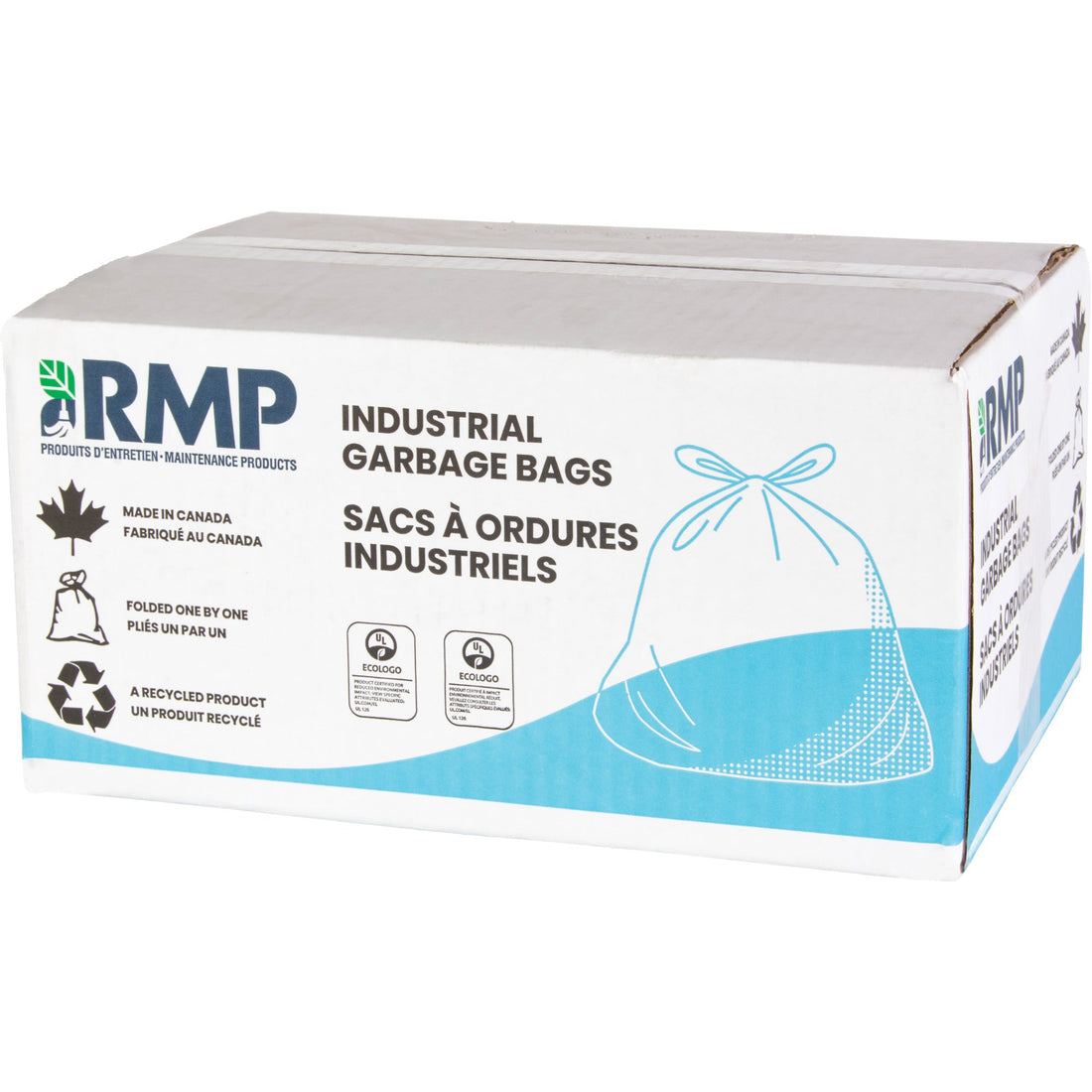 RMP Maintenance Industrial Garbage Bags, Strong, 0.9 mils