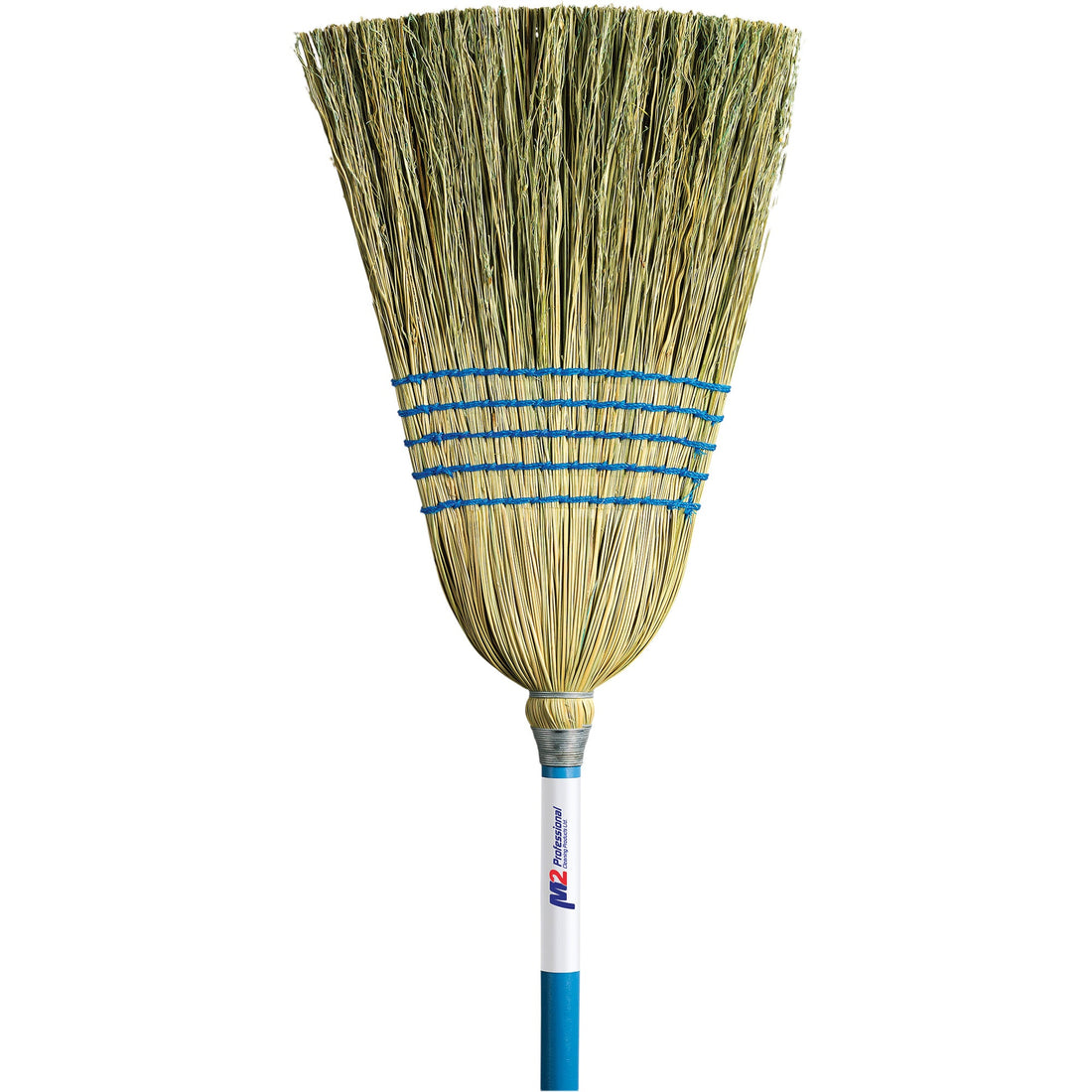M2 Professional Light-Duty Indoor/Outdoor Corn Broom, 5-String, Wood Handle