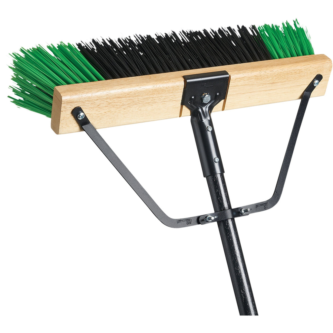 M2 Professional Ryno Push Broom with Braced Handle, Coarse, PVC Bristles