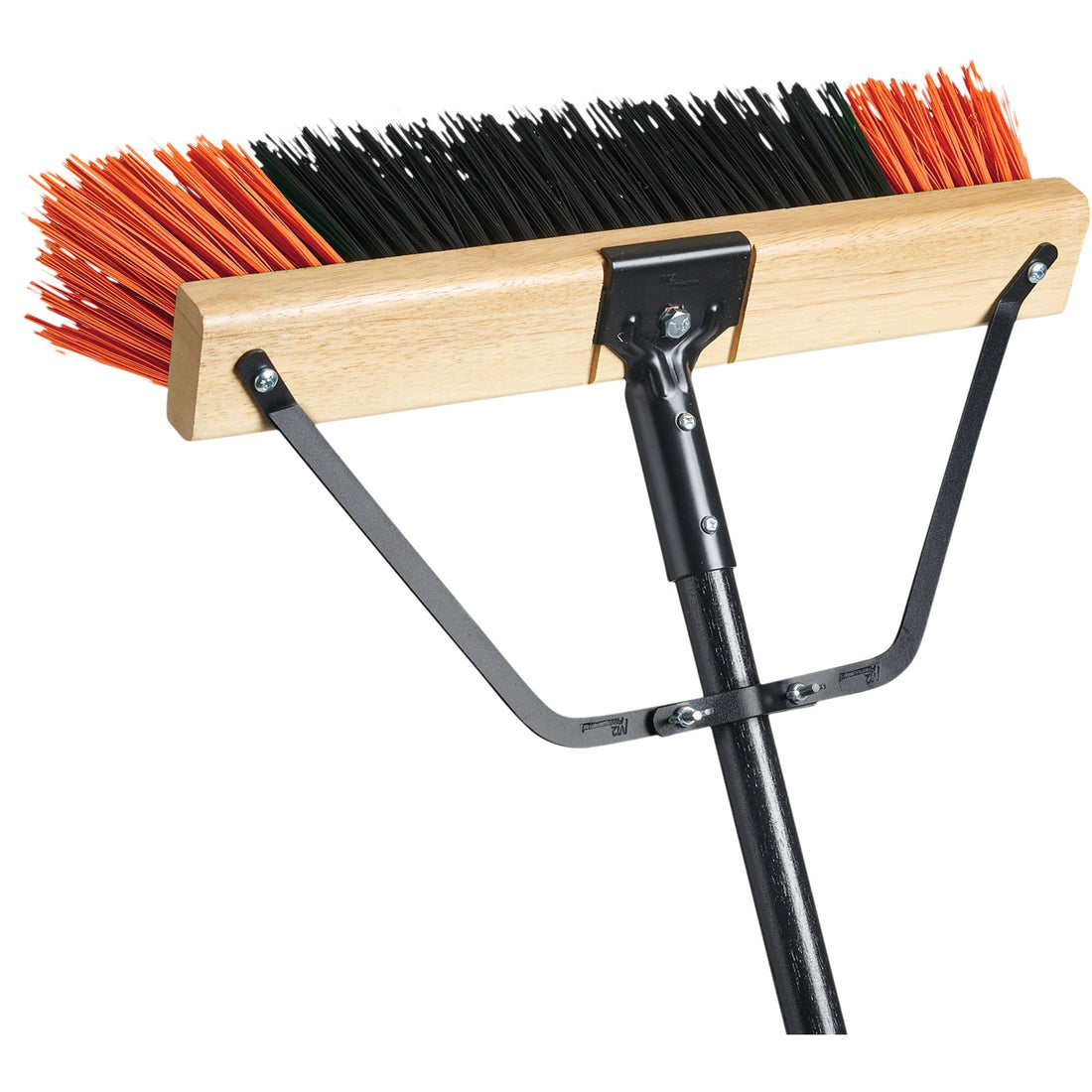 M2 Professional Ryno Push Broom with Braced Handle, X-Coarse, PVC Bristles