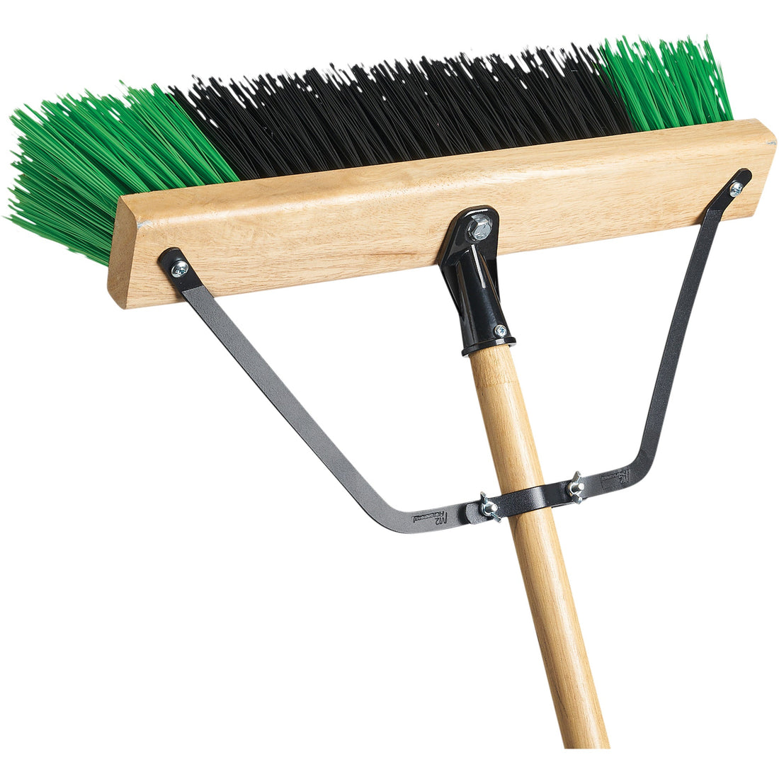 M2 Professional Bulldog Broom & Handle, 24", Coarse, PVC Bristles