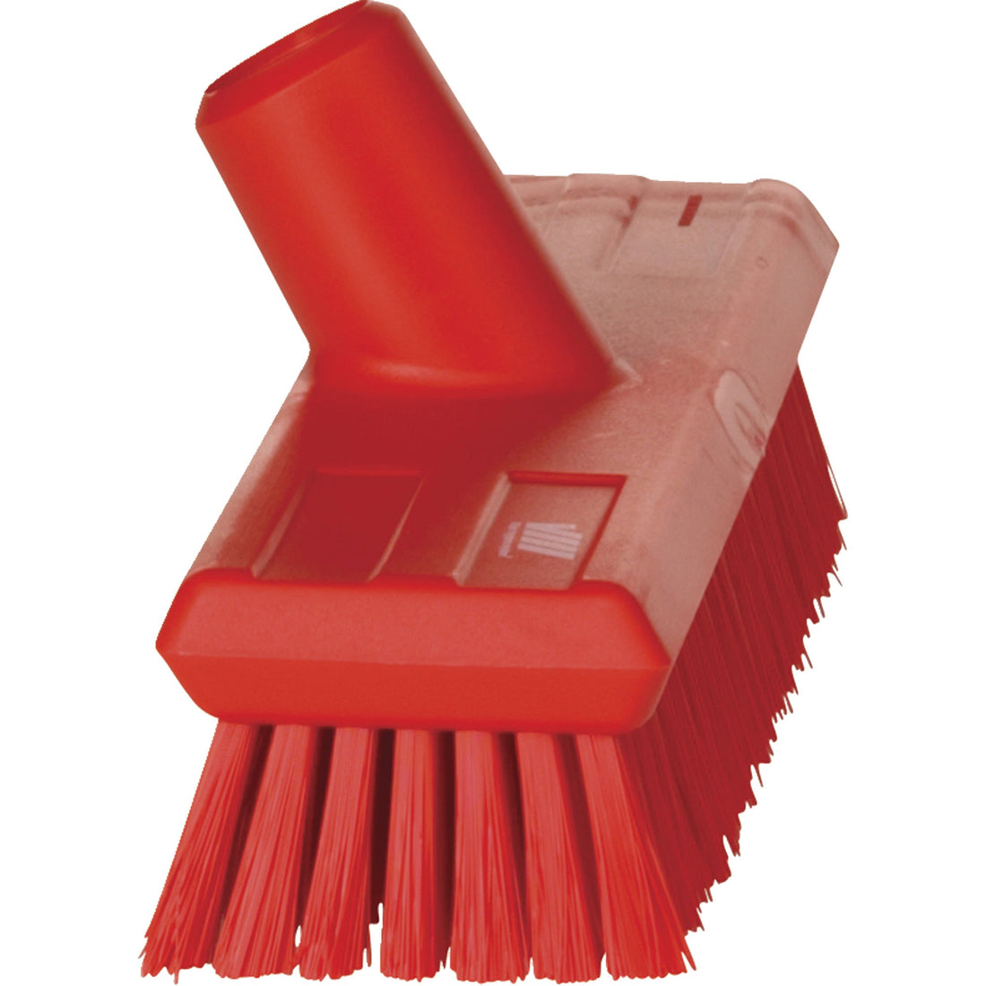 Vikan Compact Wall Brush, Stiff Bristles, 9" Long, Red