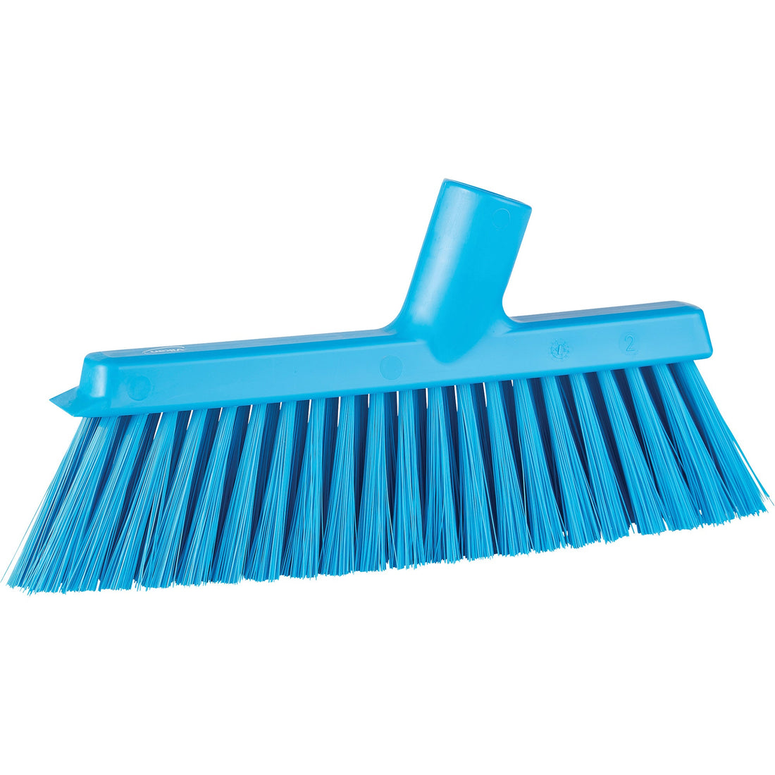 Vikan Dustpan Broom with Angled Thread, Medium Bristles, 10", Polyester