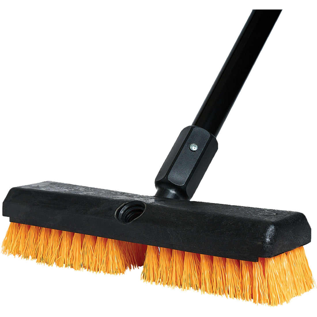 M2 Professional Cleaning Brush with Handle, 10" L, Polypropylene Bristles, Black/Red