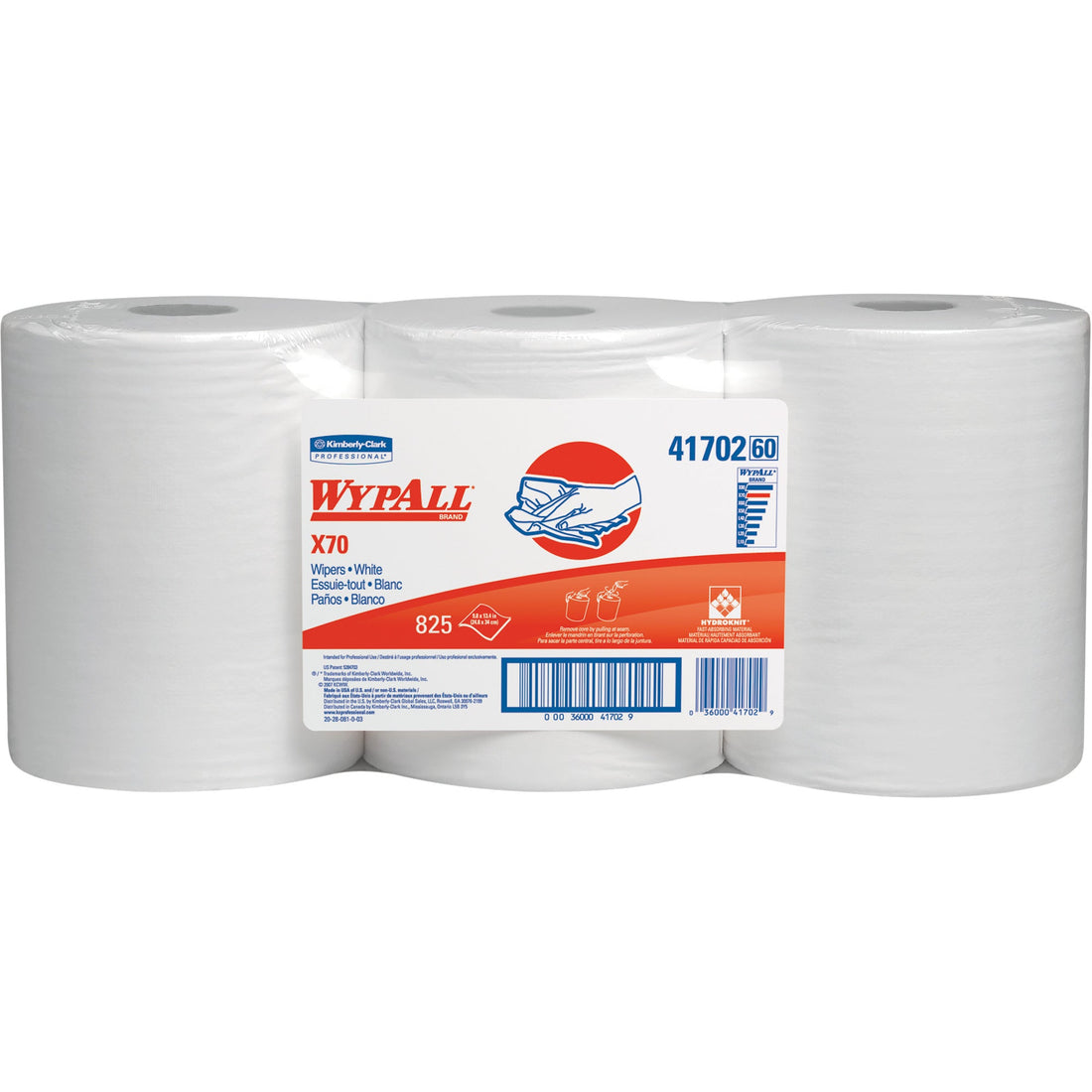 Kimberly-Clark WypAll® X70 Premium Industrial Cloths, Heavy-Duty, 13-2/5" L x 9-4/5" W