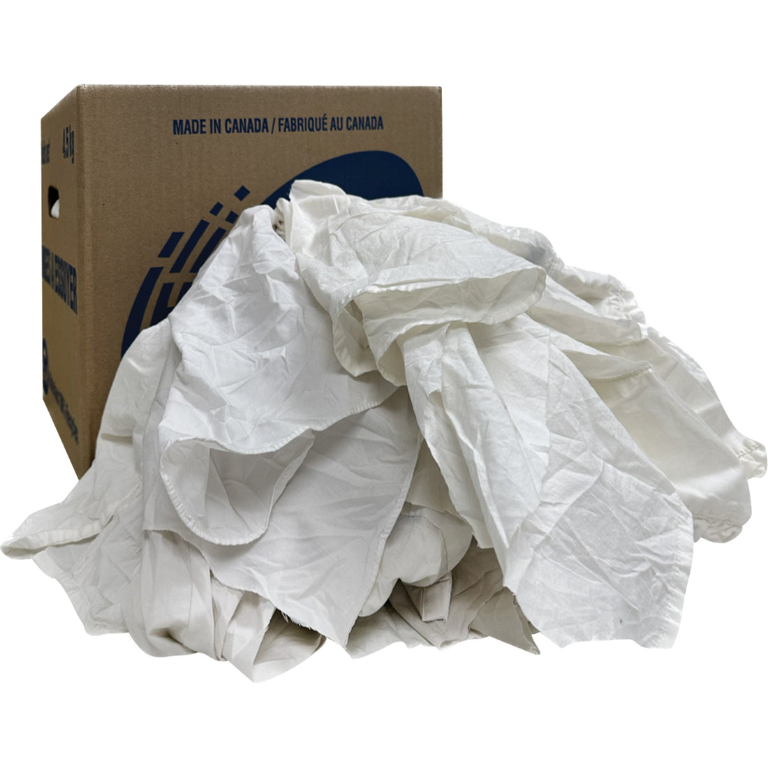 Rotex Wiper Rags Box, White, 10 lbs.