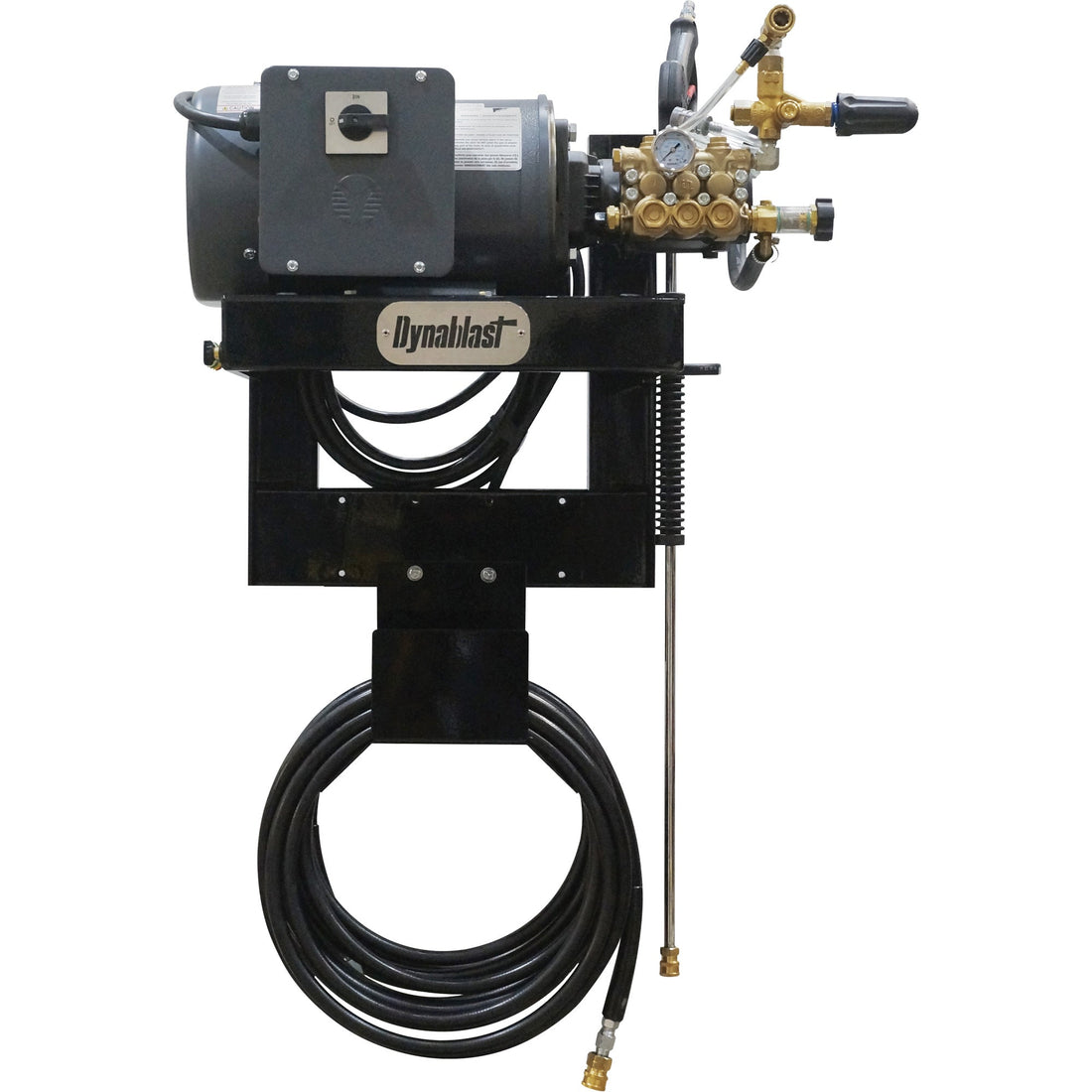 Dynablast Equipment Wall Mounted Cold Water Pressure Washer, Electric, 2100 PSI, 3.6 GPM