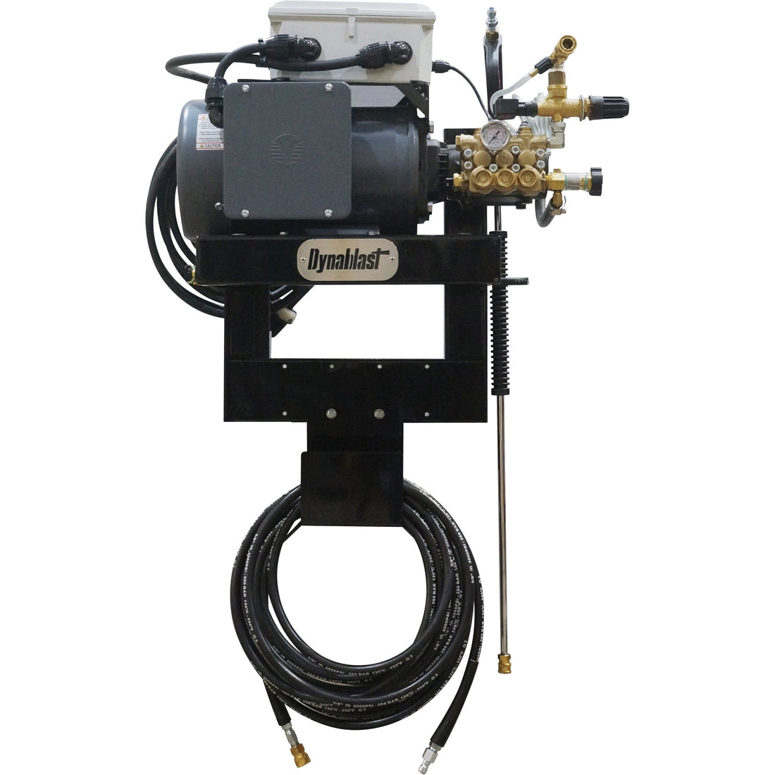 Dynablast Equipment Wall Mounted Cold Water Pressure Washer with Time Delay Shutdown, Electric, 2100 PSI, 3.6 GPM