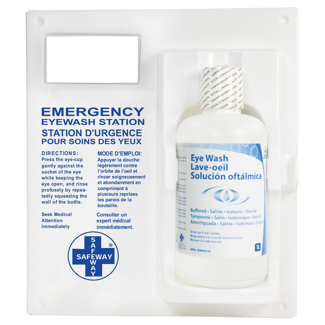 WASIP Eyewash Station - Single Station With Eyewash Solution