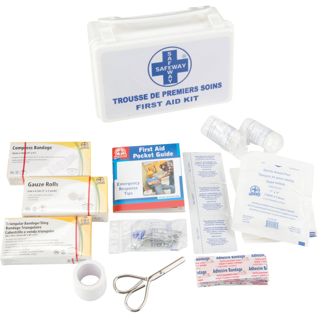 WASIP First Aid Kit, Class 1 Medical Device, Plastic B