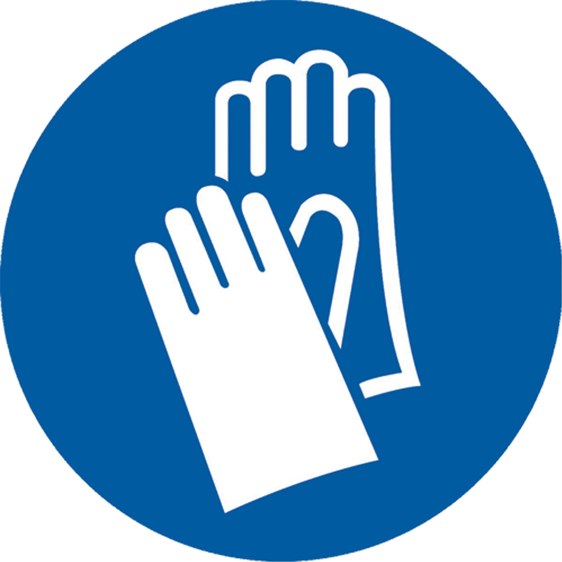 Accuform NMC Gloves Pictogram Labels, Vinyl, Roll, 4" L x 4" W