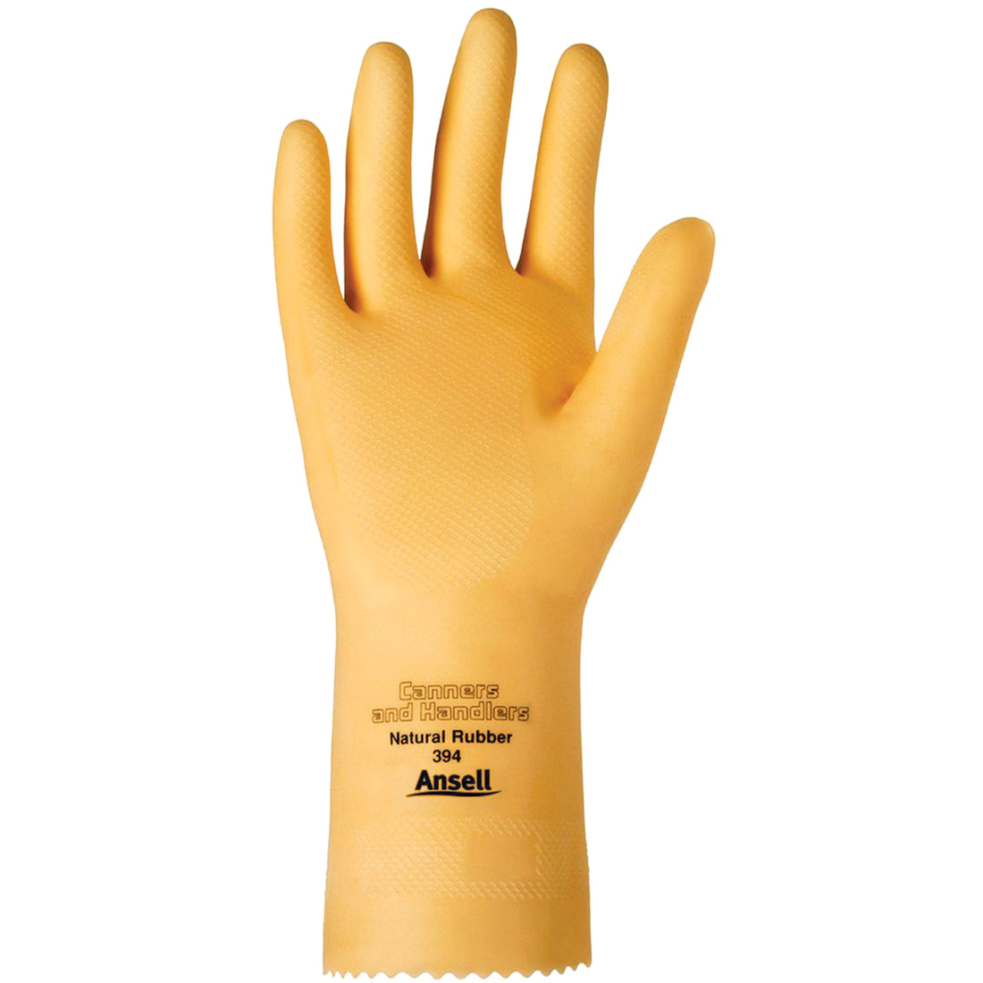 Ansell Canners & Handlers 394 Gloves, 12" L, Rubber Latex, 20-mil