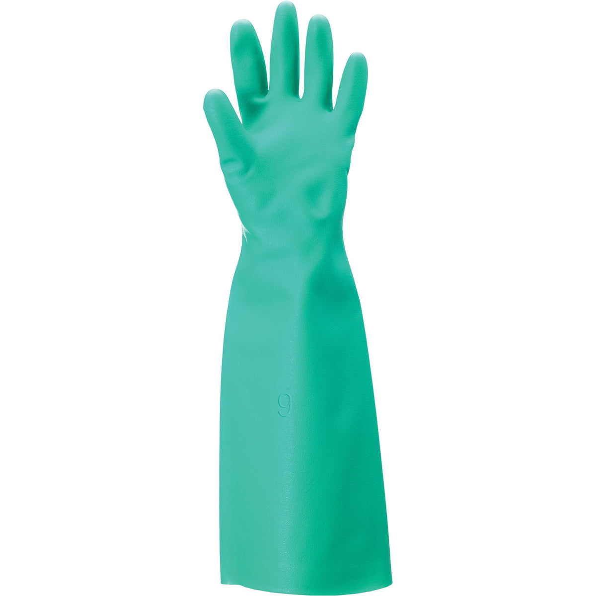 Ansell Solvex 37-185 Gloves, 18" L, Nitrile, 22-mil